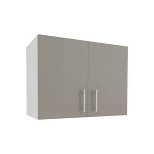 Corp Superior Hota haaus Karo, Gri Lucios/Alb, MDF, 60 x 30 x 45 cm