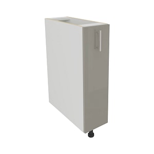 Corp Baza Jolly haaus Karo, Gri Lucios/Alb, MDF, 20 x 50 x 80 cm