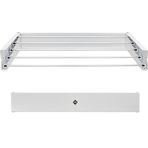 Uscator de rufe retractabil, de perete, 120 cm, alb