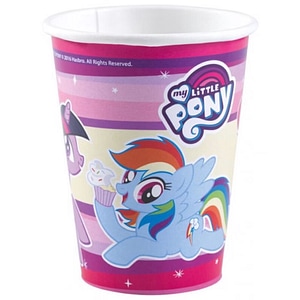 Set 8 pahare petrecere My Little Pony, 250 ml, multicolor