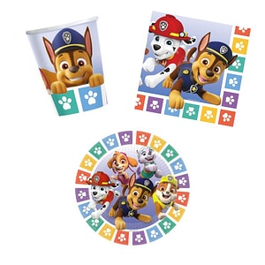 Set petrecere Team Paw Patrol, 32 piese, multicolor