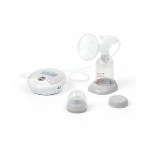 Pompa electrica san BabyOno Nurse Pro, Cu afisaj LCD, Cu 2 faze si 10 niveluri de aspiratie, 0 luni+, Grey