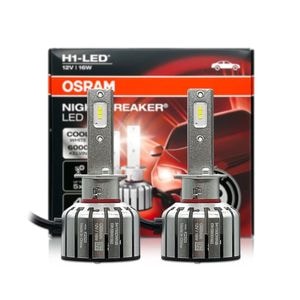 Set 2 becuri Osram Night Breaker LED, H1, omologare RAR