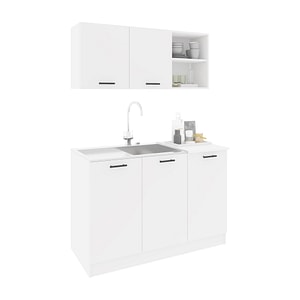 Set Bucatarie haaus Ara, Alb, L 120 cm