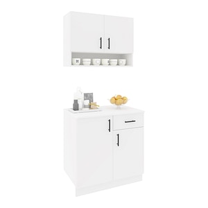Set Bucatarie haaus Berna, Alb, L 80 cm