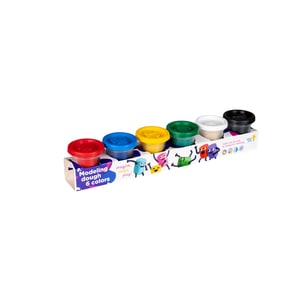 Plastilina Genio Kids, 6 culori, 300 gr