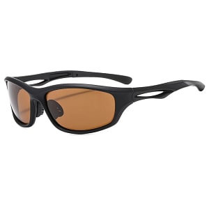 Ochelari de Ciclism si Activitati Sportive Outdoor, Polarizati, Rama PC, Unisex, Negru/Ceai