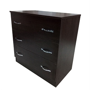 Comoda cu 3 sertare, 80x48x82 cm, Wenge
