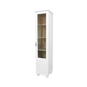Dulap tip vitrina Dynasty, usa dreapta, 48 x 47 x 216 cm, Alb