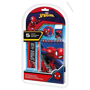 Set de papetarie Spiderman, 5 buc, Multicolor