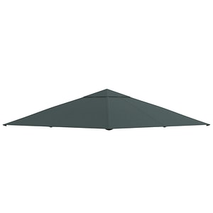 Acoperis de schimb foisor de gradina Outsunny, 3x3 m, Poliester, Gri