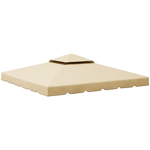 Copertina de schimb pentru foisor Outsunny, 3x3 m, Poliester, Bej