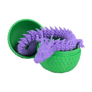 Figurina Sani, Dragon in Ou 90 x 115 mm, Verde, Mov