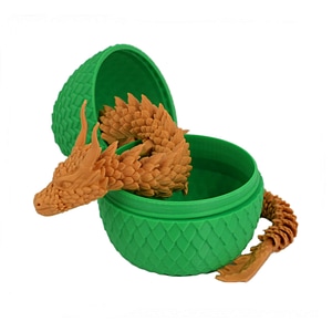 Figurina Sani, Dragon in Ou 90 x 115 mm, Verde, Aur