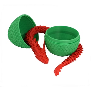 Figurina Sani, Dragon in Ou 90 x 115 mm, Verde, Rosu 1