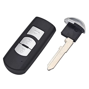Carcasa cheie auto Techstar, pentru Mazda, cu 3 butoane, compatibila cu modelele Mazda 6 CX-5 CX-3 2014-2015, lamela caneculara dreapta