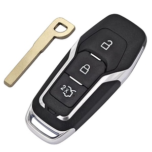 Carcasa Cheie Auto Techstar, Compatibila Ford Mondeo, Mustang, Focus, Fusion, S-Max, Galaxy, Explorer, cu 3 butoane si Lama HU101