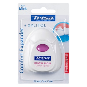 Ata dentara Trisa Comfort Expander expandabila si mentolata, 660264, 40 metri, Roz