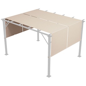 Acoperis pergola cu protectie UV pentru pergola de 3 x 3(m) Outsunny, 4.9 x 1.2 m, Poliester, Kaki