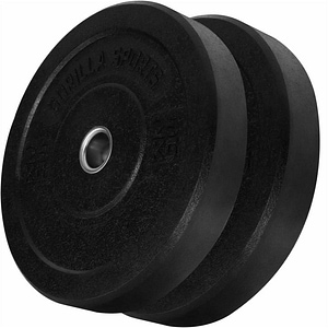 Set Discuri Bumper de cauciuc Gorilla Sports, 2 x 25 kg