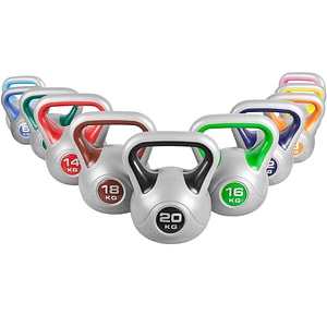 Set 11 kettebell, Stylish Gorilla Sports, umplut cu ciment, 113 kg