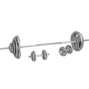Set complet bara + discuri fonta Gorilla Sports, 100kg