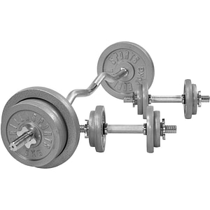 Set complet bara Z + discuri fonta Gorilla Sports, 70kg