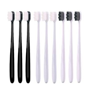 Set de 9 Periute de dinti manuale NanoClean cu micro-fibra si 20.000 de peri ultra-moi, pentru dinti, gingii sensibile, efect de curatare excelent, perfecta pentru copii si adulti