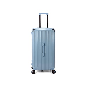 Troler mare Benzi BZ 5790, ABS, 4 roti cu sistem de franare, cifru TSA, 78 cm, albastru deschis