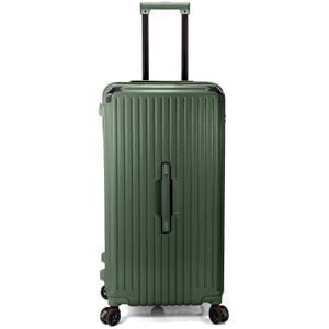 Troler mare Benzi BZ 5790, ABS, 4 roti cu sistem de franare, cifru TSA, 78 cm, verde inchis