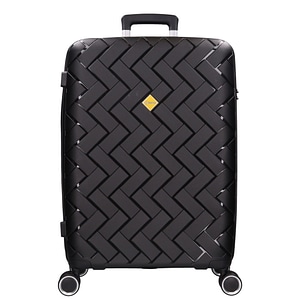 Troler mare Benzi BZ 5806, polipropilena, cifru, 4 roti duble, 76 cm, negru