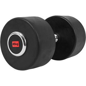 Gantera profesionala cu cauciuc Gorilla Sports, 45 kg