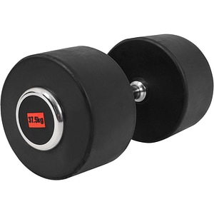 Gantera profesionala cu cauciuc Gorilla Sports, 37.5 kg