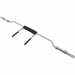 Bara olimpica pentru genuflexiuni Gorilla Sports, 50/51mm, Crom
