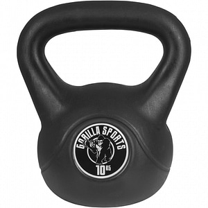 Kettlebell Gorilla Sports, umplut cu ciment, 10 kg