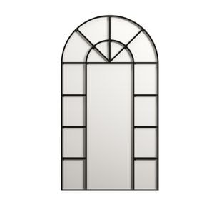 Oglinda tip fereastra, Marsah Home, 180x80 cm, rama metalica neagra