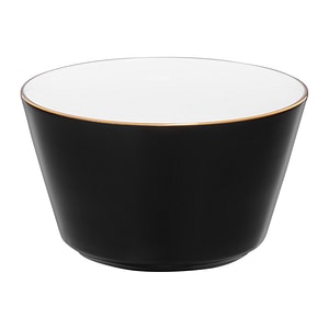 Bol AMBITION Royal, 14cm, portelan, negru