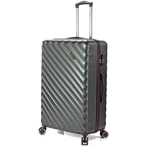Troler mare Benzi BZ 5812, ABS, cifru, 4 roti duble, 77 cm, verde inchis