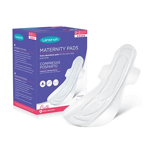 Tampoane postnatale Lansinoh, ultra absorbante pentru maternitate saptamana 0-2, L, 10 buc