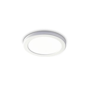 Plafoniera Ideal Lux, AURA PL ROUND 3000K BIANCO, alba,semi-incastrata