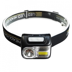 Lanterna cap Techsuit HL-B-02, XPG, COB, LED, 5 culori, Negru