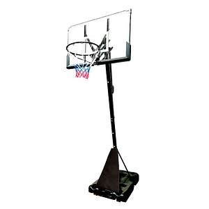 Panou de baschet Action One Mobil Streetball cu sistem rebound, inaltime 245-305 cm, panou 120x80 cm