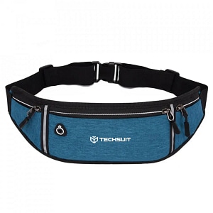 Borseta sport cu fermoar Techsuit CWB3, ajustabila, Unisex, Albastru