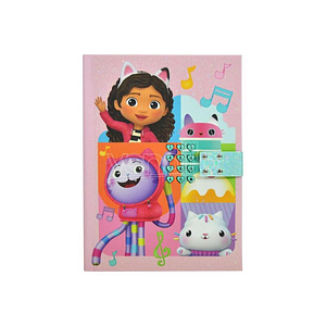 Jurnal secret cu cifru si sunete Gabby's Dollhouse, 21x16x3 cm, multicolor