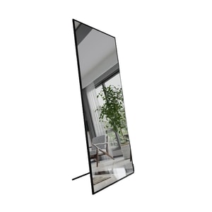 Oglinda de podea dreptunghiulara, Marsah Home, 180x60 cm, rama metalica negru mat