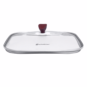 Capac patrat Schmitter, din sticla, 28 cm