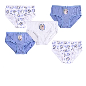 Set 5 perechi chiloti pentru copii Frozen, 100% bumbac, 2-3 ani, multicolor