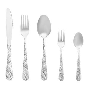 Set tacamuri AMBITION Bubble, 30 piese, 6 persoane, inox