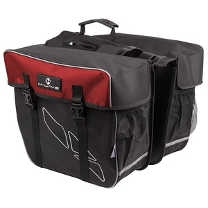 Rucsac Portbagaj 2 Bucati M-wave, amsterdam Double, Negru cu rosu