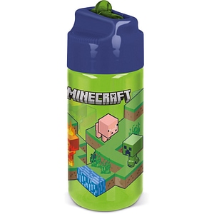 Sticla apa pentru copii Minecraft, 430 ml, Verde